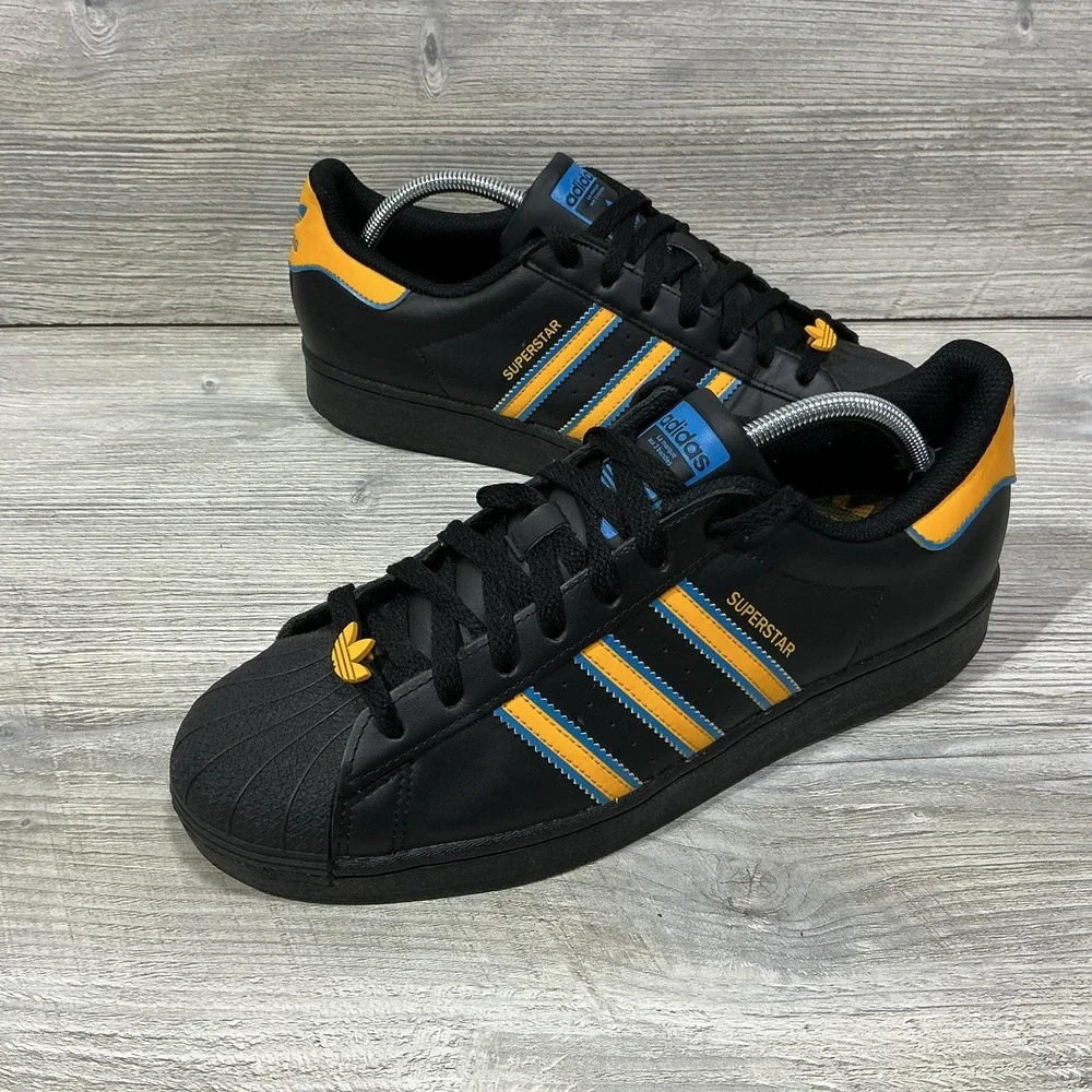 Adidas Superstar UCLA Mens Size 11 Black Gold Blue Athletic Lifestyle Sneakers